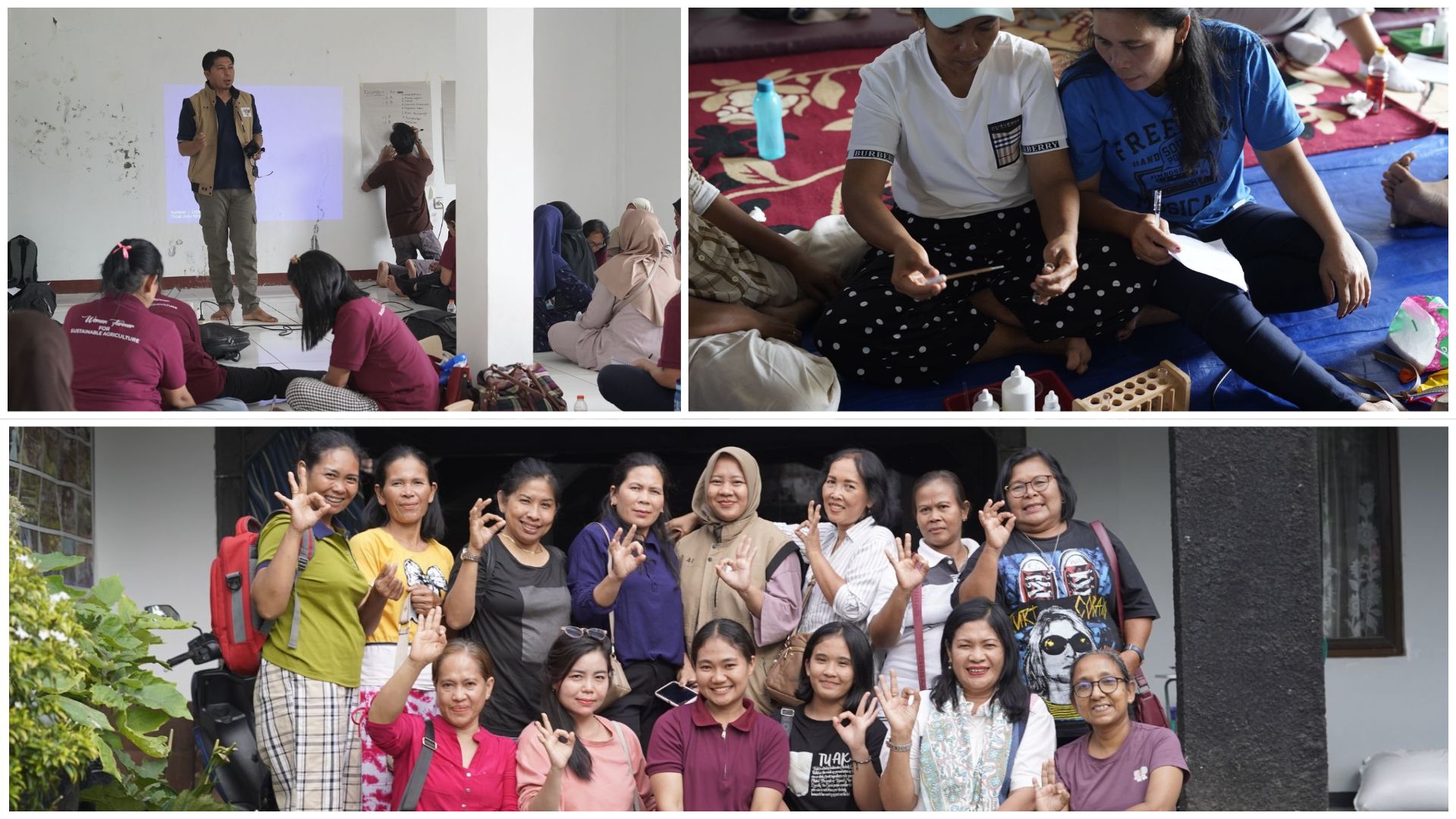 Para pendeta, Fasilitator perempuan dari Filipina, Srilangka dan berbagai pulau di Indonesia selama 10 hari mendalami Pertanian Ramah Iklim bersama JAMTANI