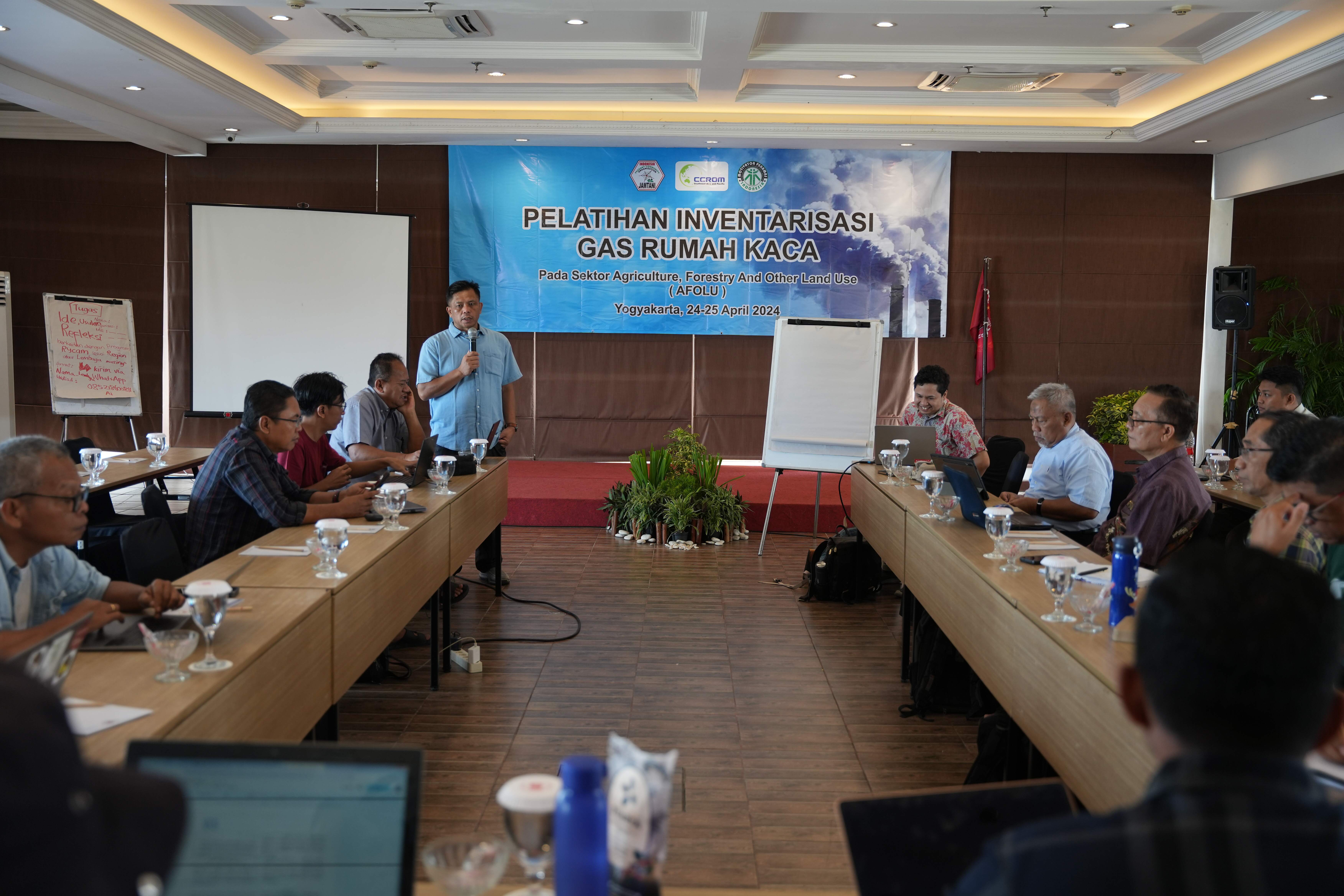 Greenhouse gas inventory training in Yogyakarta on April 24-25, 2024